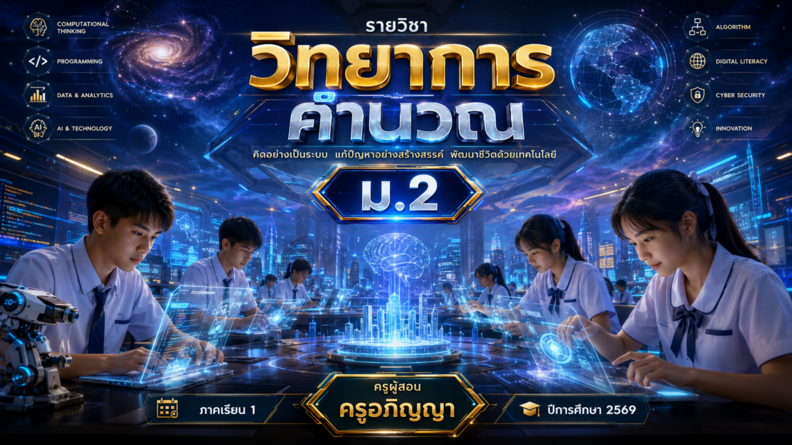 ม.2 ปีการศึกษา 2569 บทเรียน วิทยาการคำนวณ